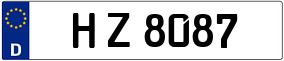 Trailer License Plate